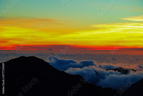 Madeira, from Pico do Arieiro, above the clouds, Portugal, EU, Europe