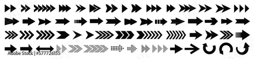 Arrow icon set. Arrows. Arrow vector collection. Arrow. Direction. Cursor. Simple arrows. Vector illustration.