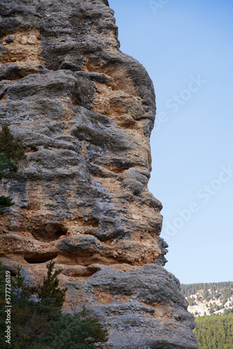Rock wall in the Pyrenees