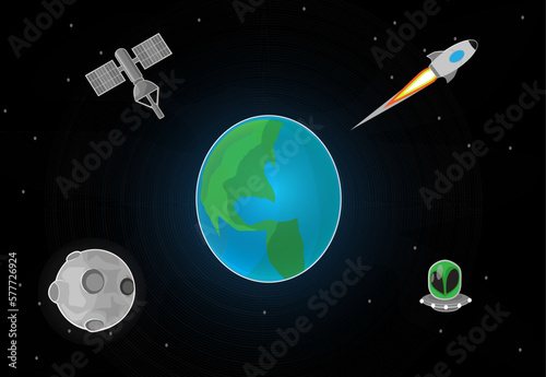 space vector illustration.
