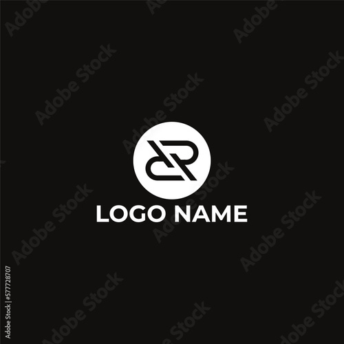 Vector abstract monogram logo rr letter design