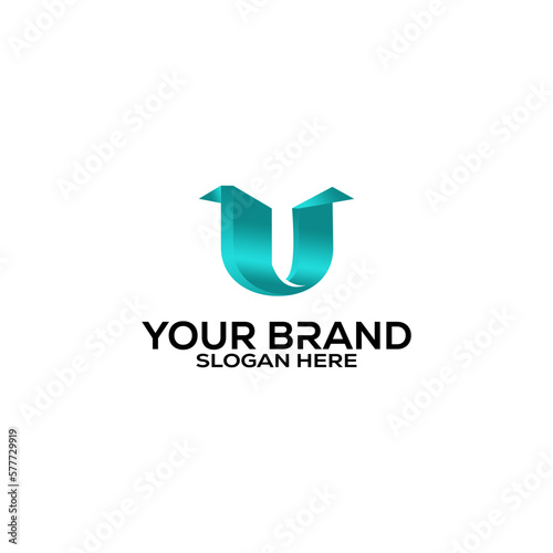 Letter U logo. Icon design. Template elements - vector sign