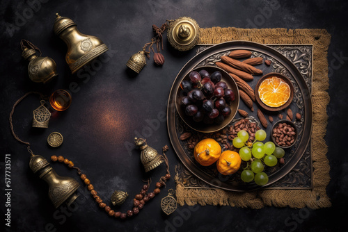 arabic figs ramadan fasting. Generative AI