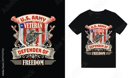 U.S ARMY t shirt design , veteran t shirt , Military veteran t-shirt design and Army Soldier t shirt design.