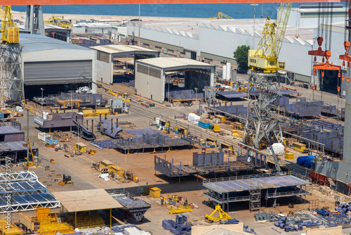 docks of Ancona, shipyard in Italy