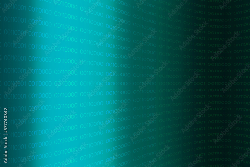 The green background has digital codes 1 and 0 to display digital information for design. The green background has digital codes 1 and 0 to display digital information for design.