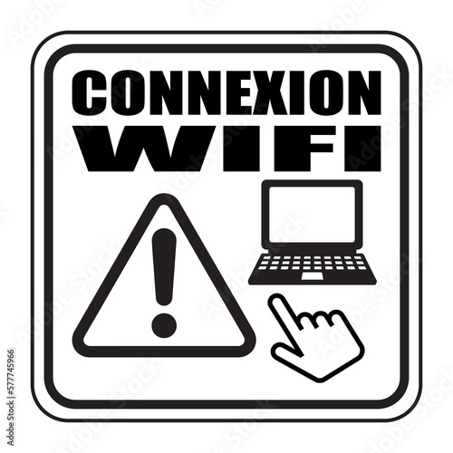 Logo connexion wifi.