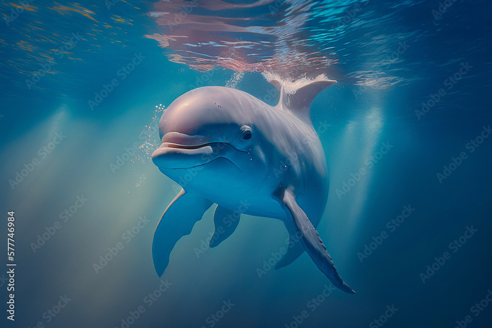 Fototapeta premium Dolphin. Generative AI