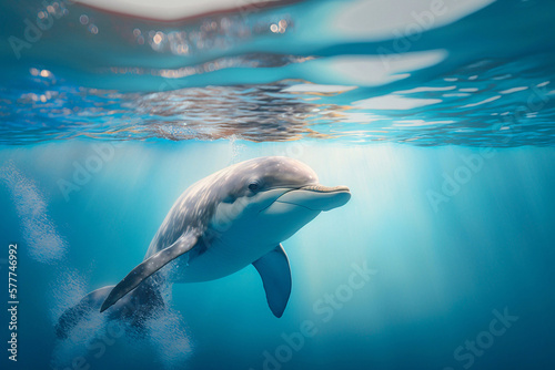 Wild Dolphin. Generative AI