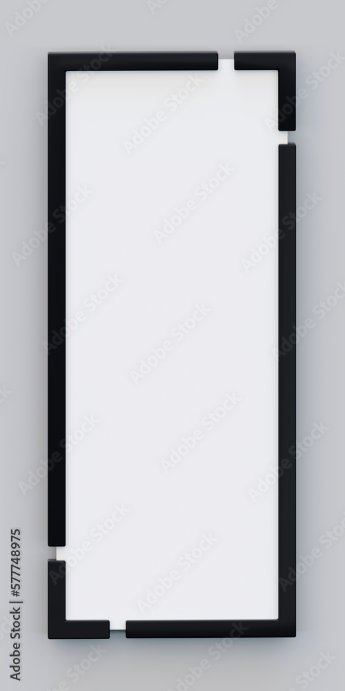 Realistic black frame isolated on white. For web, presentation, business, communication. Realistic black frame isolated on white. For web, presentation, business, communication.