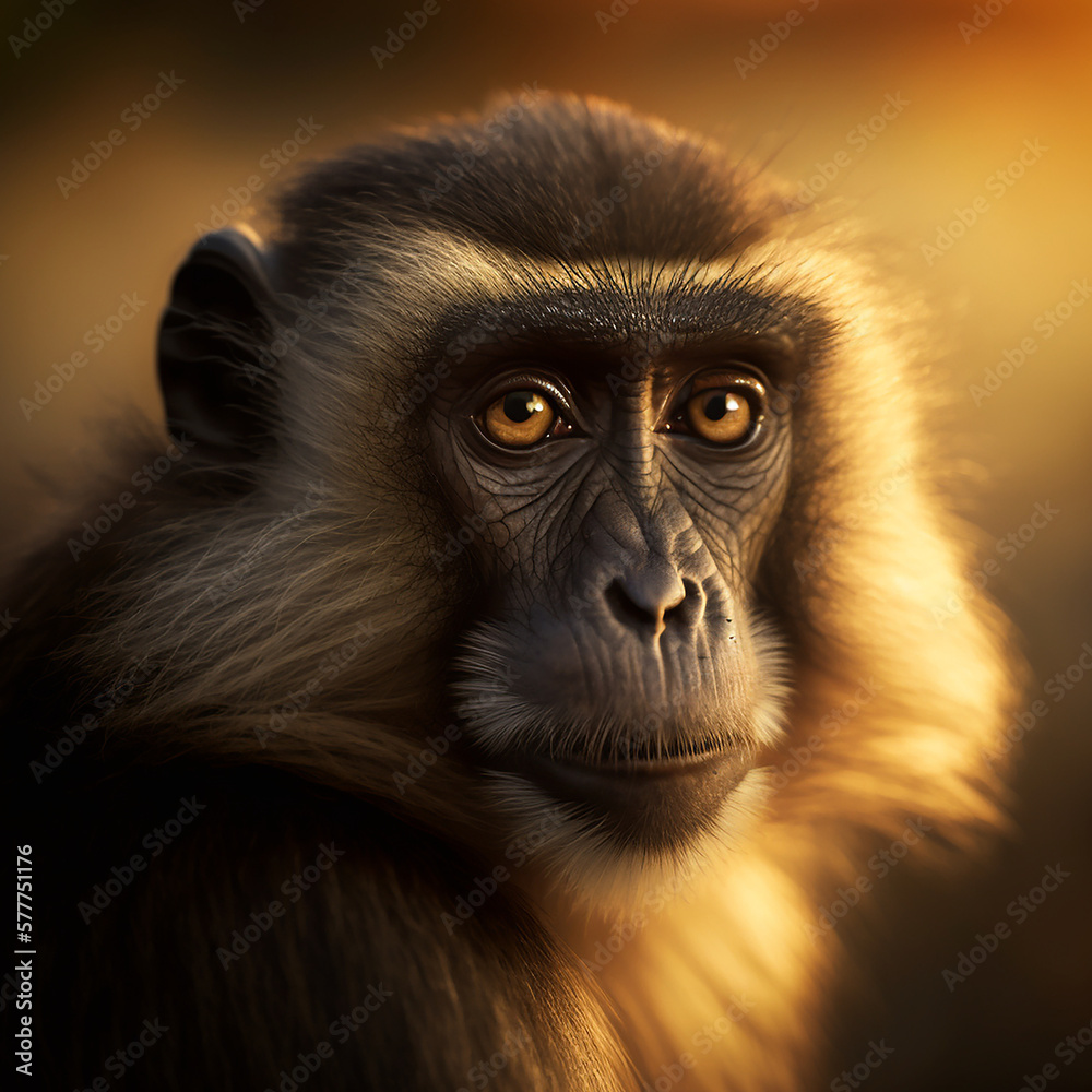 close up of a baboon close up of a baboon