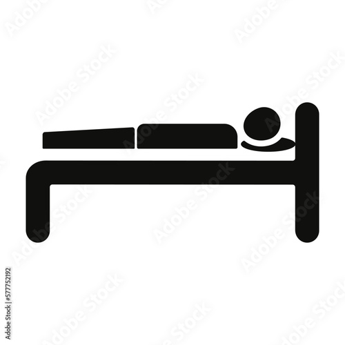 Vector illustration of single isolated sleep icon