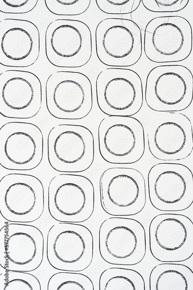 paper with rounded squares and circles