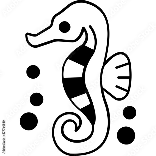 Horsefish Vector icon which can easily modify or edit

