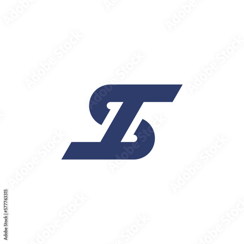 ST letter initial Circular Logo Design Unique Trendy Modern
