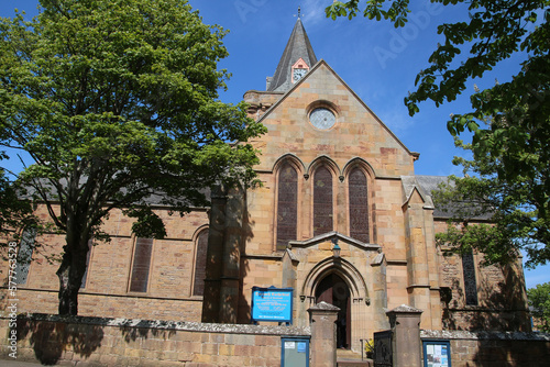 Cathedral in the small Scottish town of Dornoch , Scotland, Great Britain