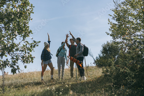 Four friends made a deal before they keep hiking