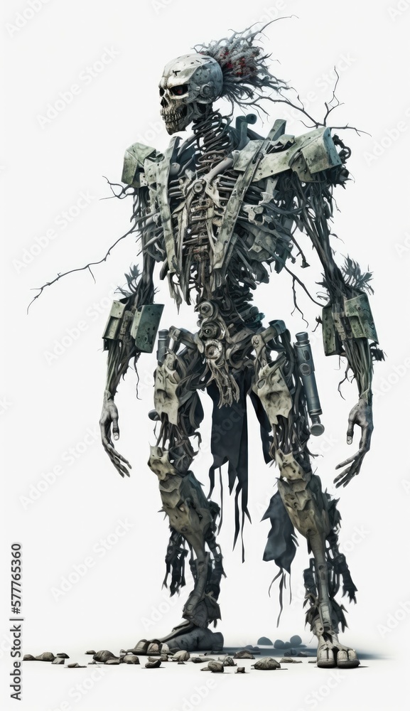 Obraz premium Wasteland radioactive mutant, post apocalypse creepy character