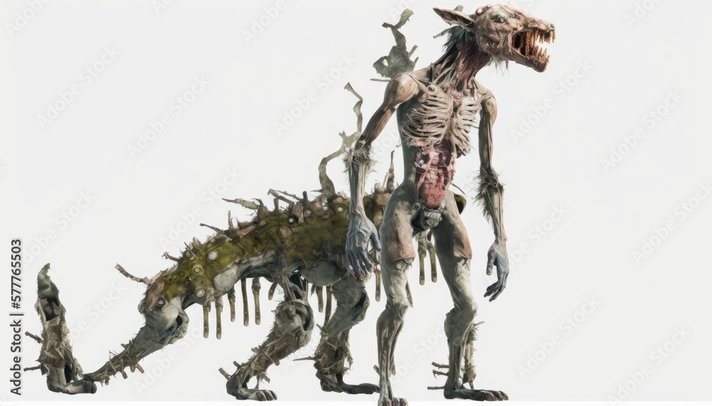 Wasteland radioactive mutant, post apocalypse creepy character Wasteland radioactive mutant, post apocalypse creepy character