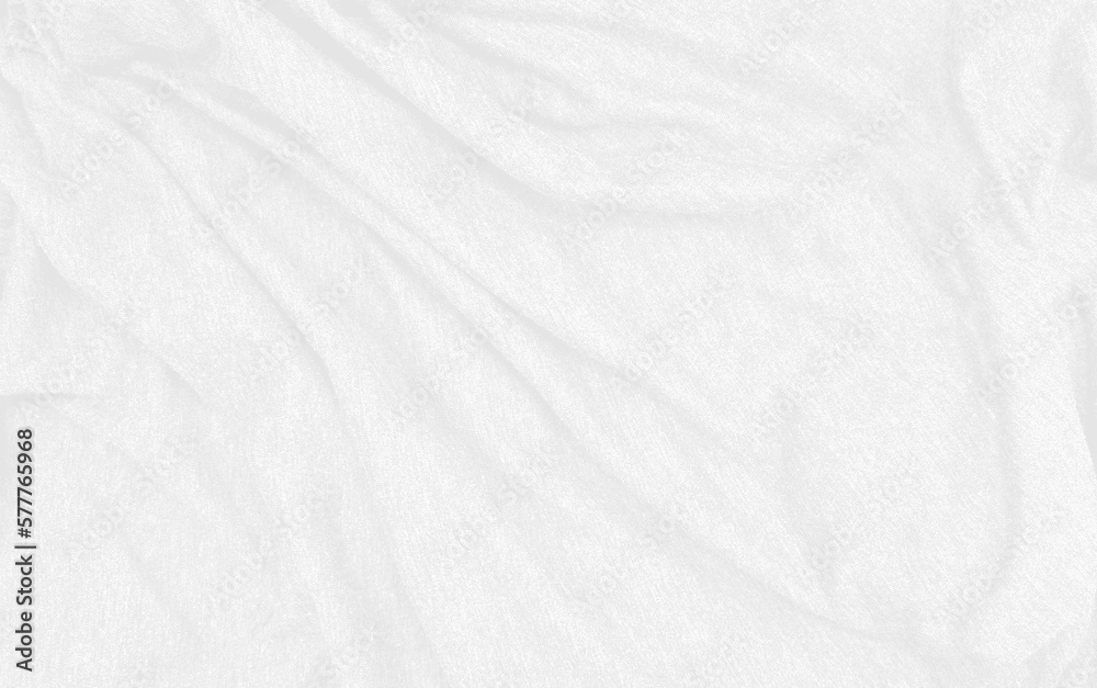 close up ripple white fabric cloth background texture. crumpled luxurious white fabric background and texture. abstract sensual background, empty template. selective focus.
