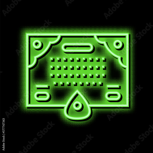 spiritualism astrological neon glow icon illustration