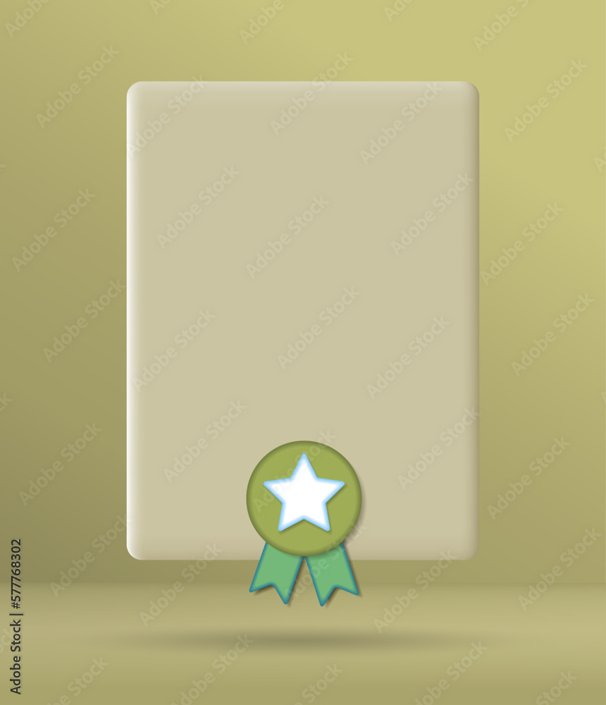 3D certificate icon with seal and ribbon. Diploma with badge,
accreditation, voucher or invitation. Vector illustration. 3D certificate icon with seal and ribbon. Diploma with badge,
accreditation, voucher or invitation. Vector illustration.