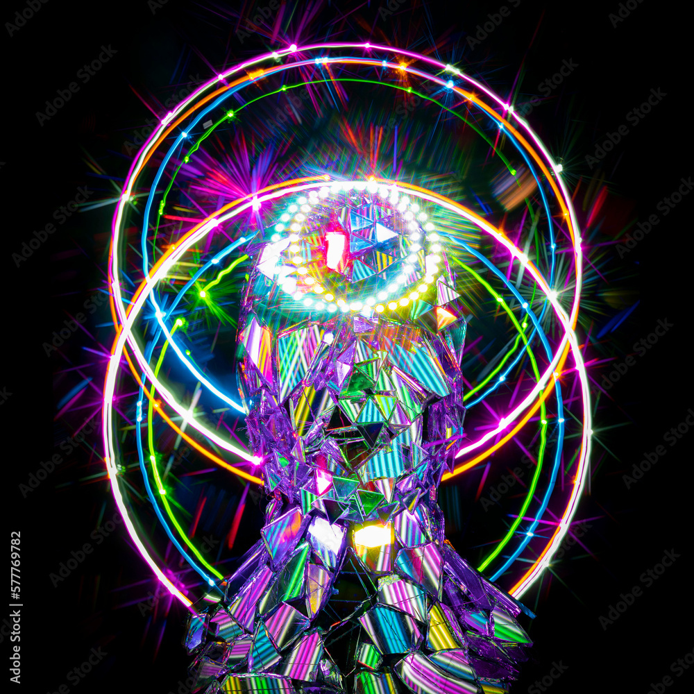 music album cover, abstract silhouette demon music album cover, abstract silhouette demon