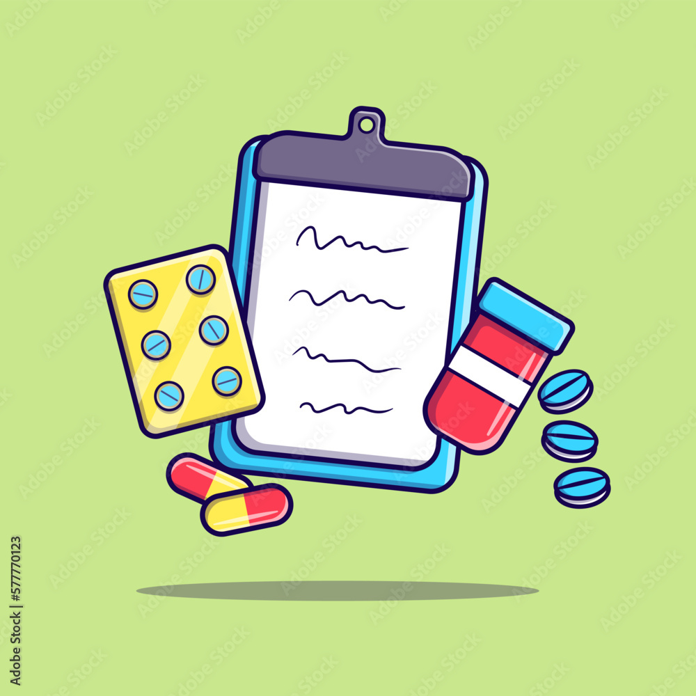 Paper Clip Medic and Medicine vector, Flat, Illustration, Icon, Isolated Paper Clip Medic and Medicine vector, Flat, Illustration, Icon, Isolated