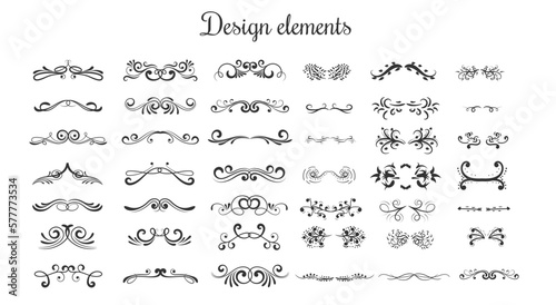 set of decorative elements for a design