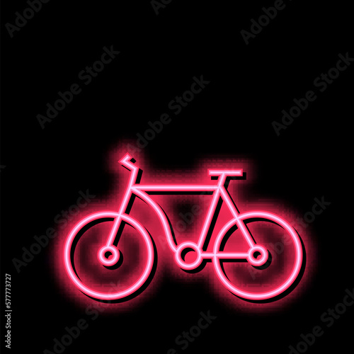 bicycle transport color icon vector illustration