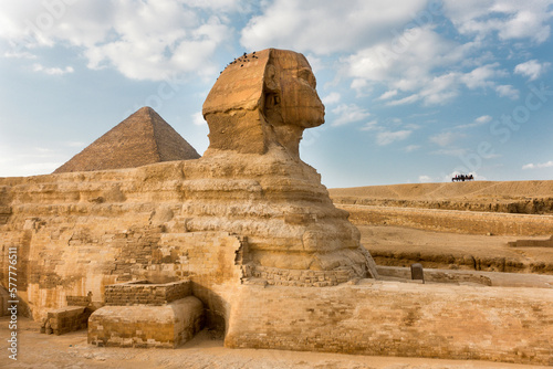 Sphinx in Ägypten vor Cheops-Pyramide