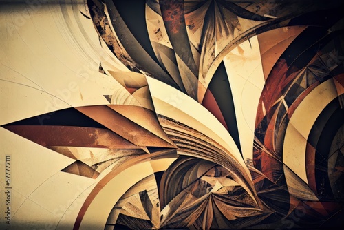 Abstract background with vintage texture. Generative AI