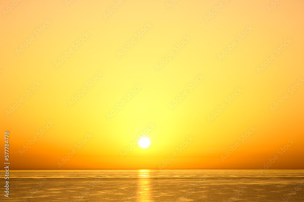 Beautiful early sunset on the sea background Beautiful early sunset on the sea background