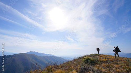 hiker in the mountains