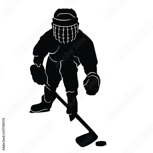ice hockey player silhouette