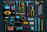 Construction tools set. Generative Ai