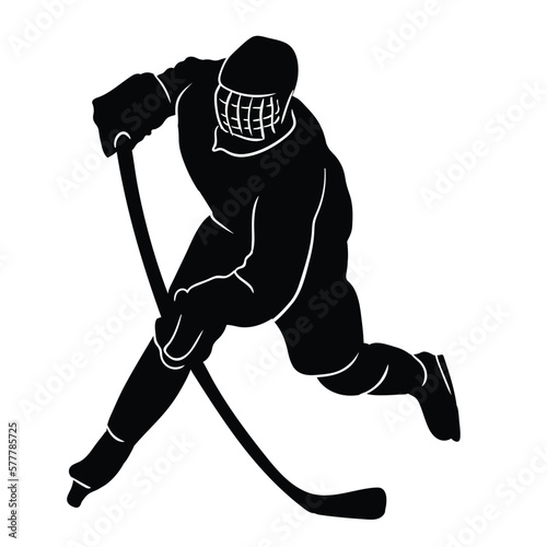 ice hockey player silhouette