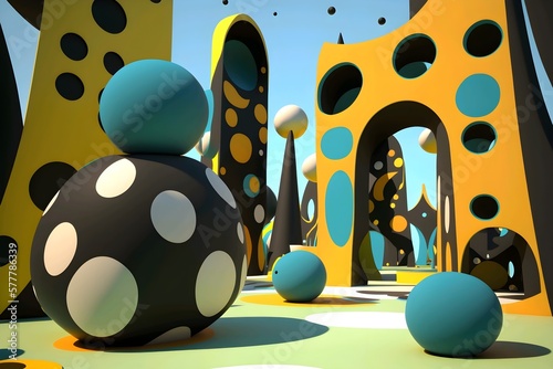 3d render of a render of a symbol made of spheres © Ebad