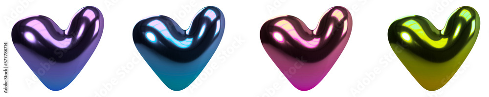 3d Glossy Heart Transparent PNG Set 3d Glossy Heart Transparent PNG Set