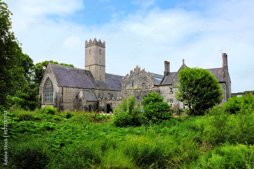 The Adare Friary in the picturesque village of Adare, County Limerick, Ireland