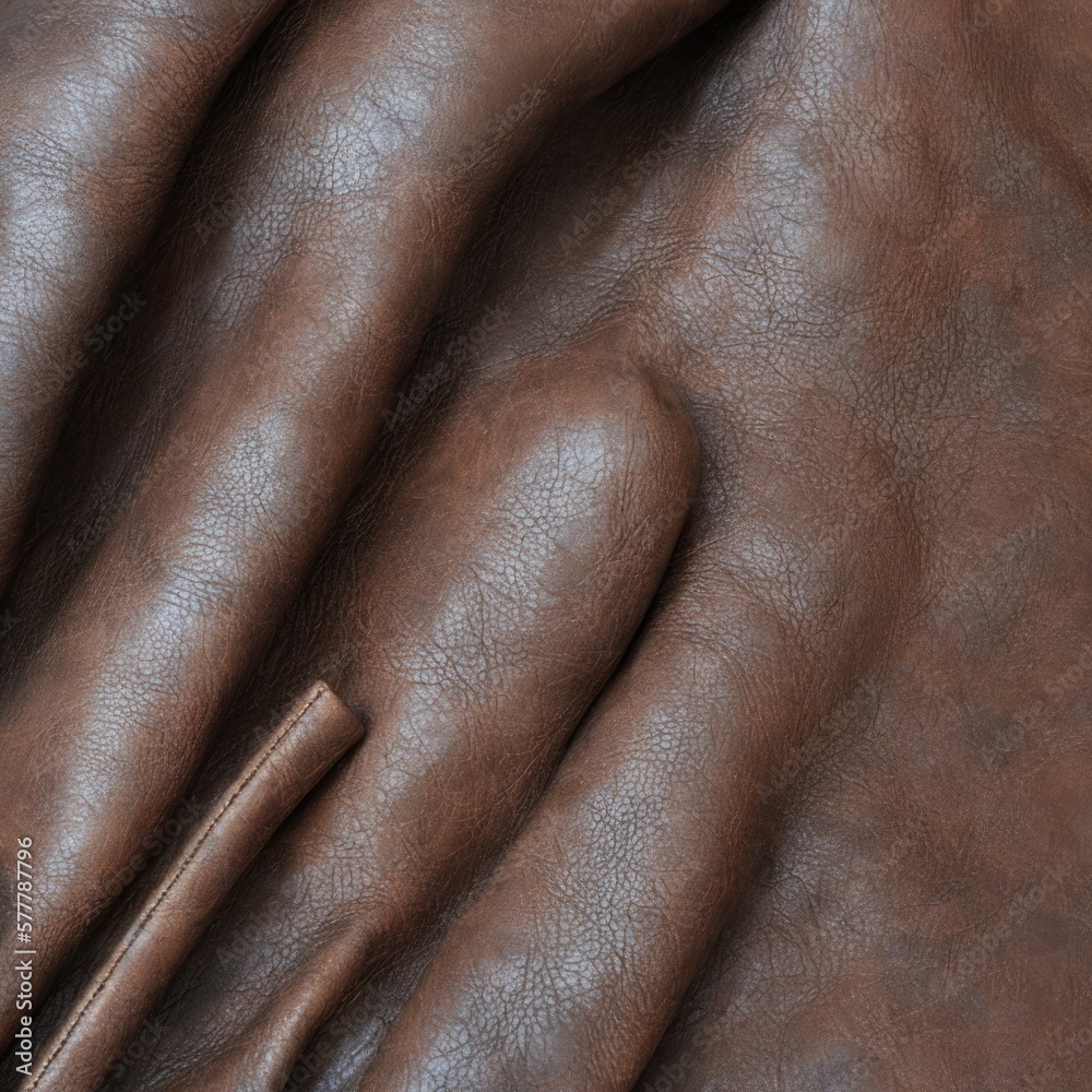 Naklejka premium Leather, craftsmanship, fabric cutting and belts, generating with AI