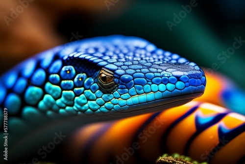 Canvastavla close up of a lizard