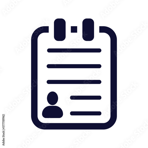 human resources curriculum vitae icon