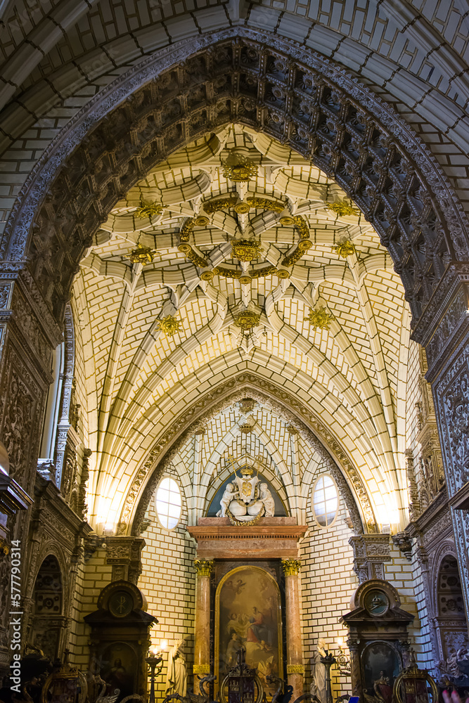 Chapel of the new Kings inside the Cathedral of Toledo, Spain