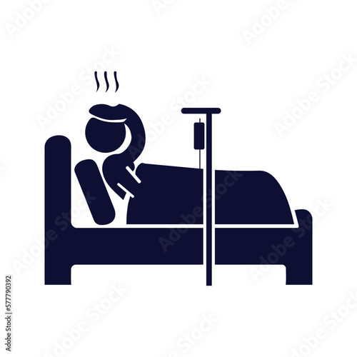 patient on bed icon