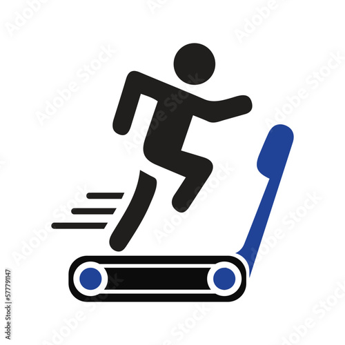 man running treadmill icon