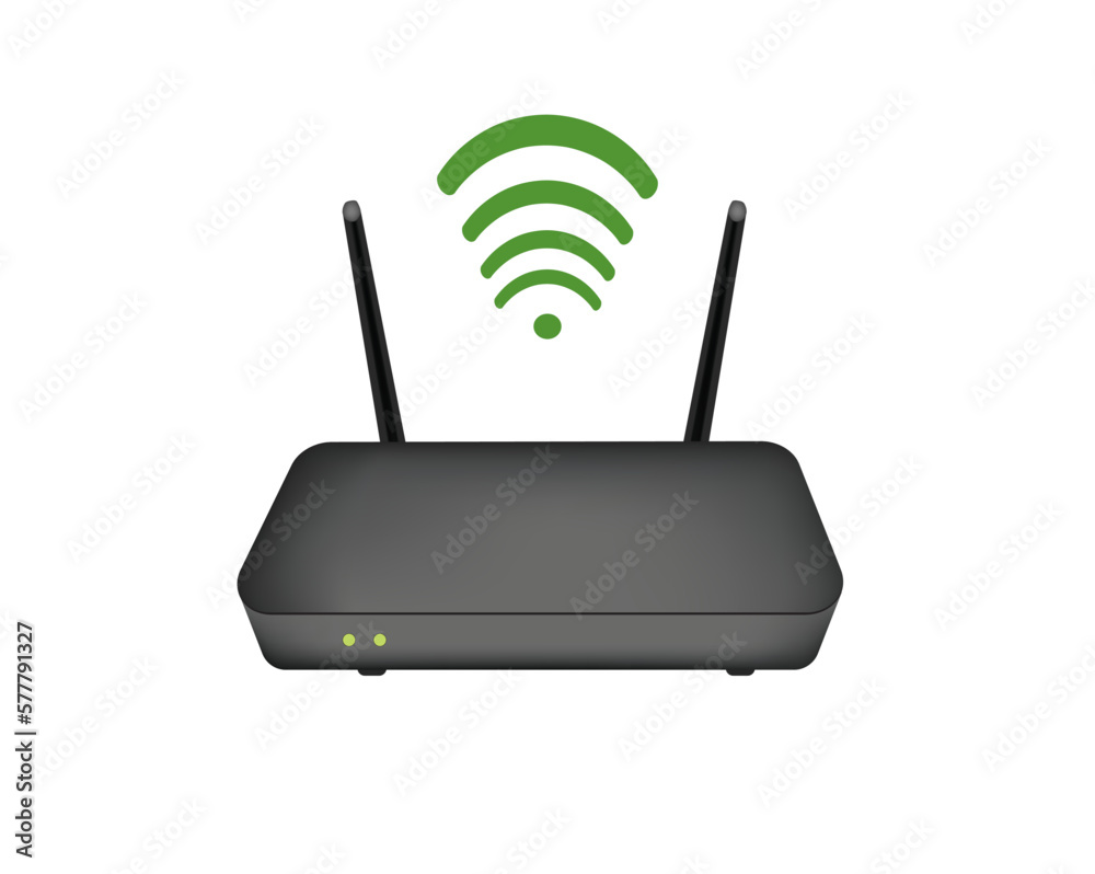 Wireless internet router. vector illustration Wireless internet router. vector illustration