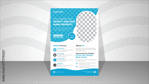Corporate Modern Business Brochure Flyer Template, cover modern layout,concept,A4,creative.