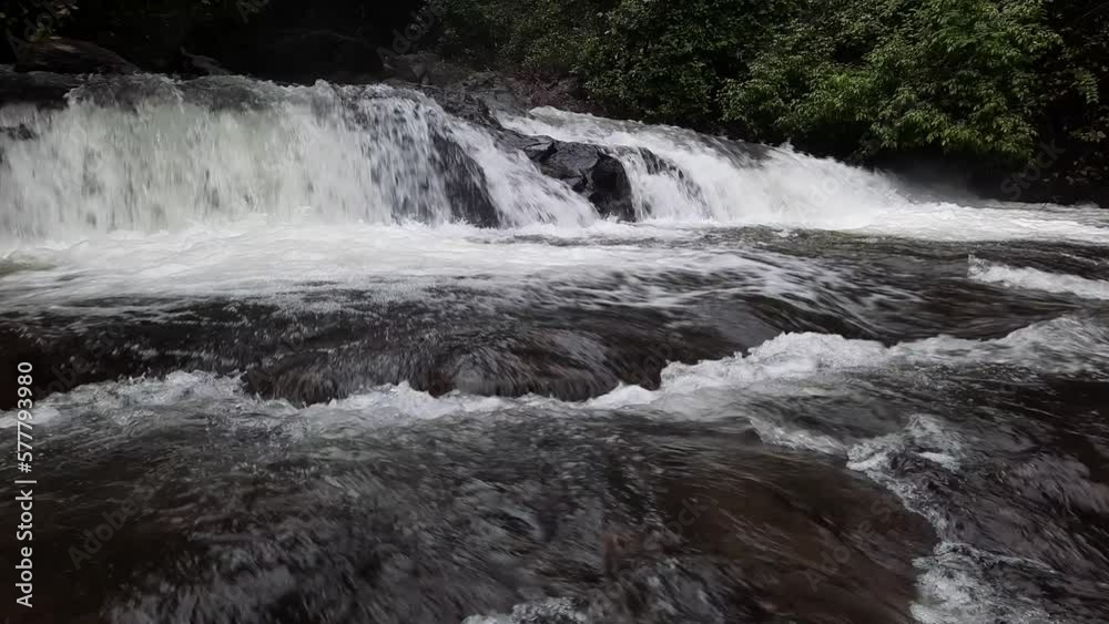 Waterfall in the Indian western ghats forest. waterfall in the mountains. Waterfall in the Indian western ghats forest. waterfall in the mountains.