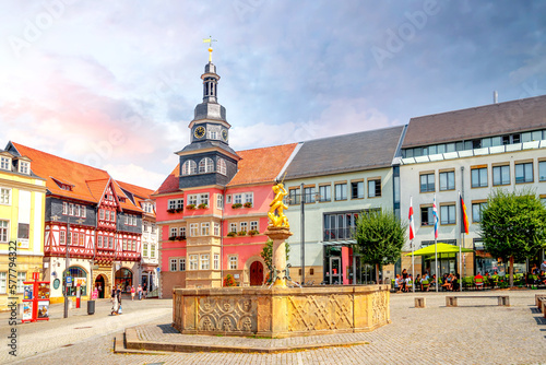 Markt, Eisenach, Thueringen, Deutschland 